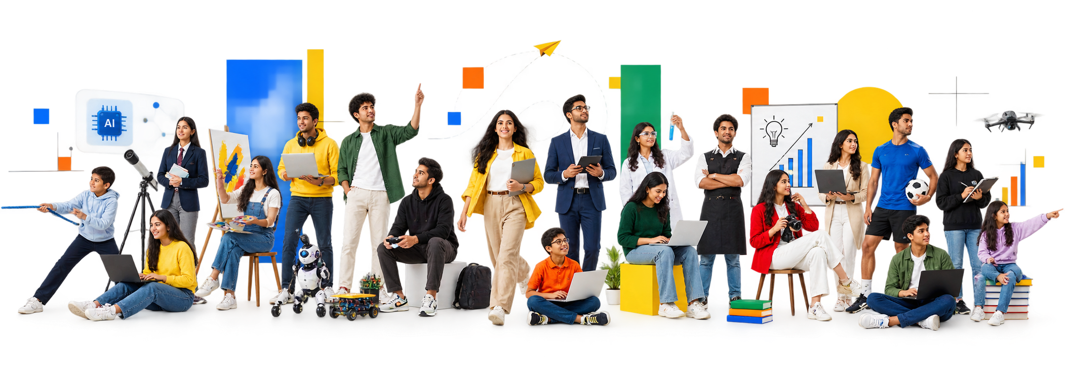Students and professionals building practical AI capability
